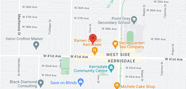 map of 201 2275 W 40TH AVENUE